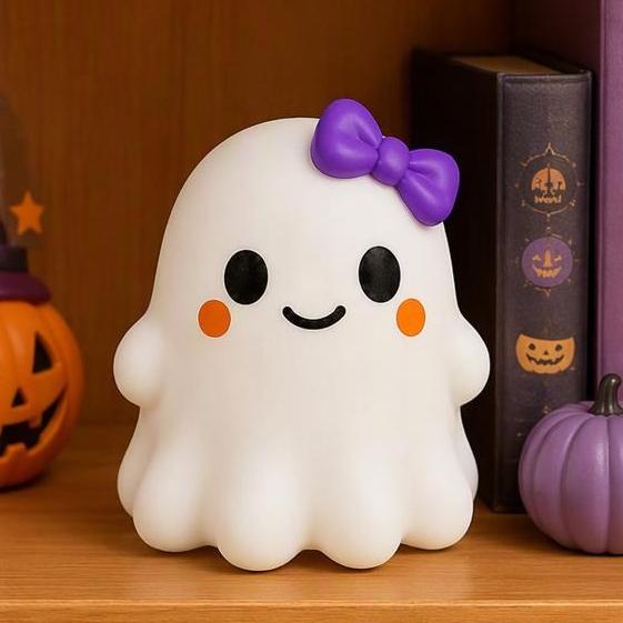 CALMIA Halloween Cute Ghost Squishy |  Kawaii Stress Relief Fidget Toy