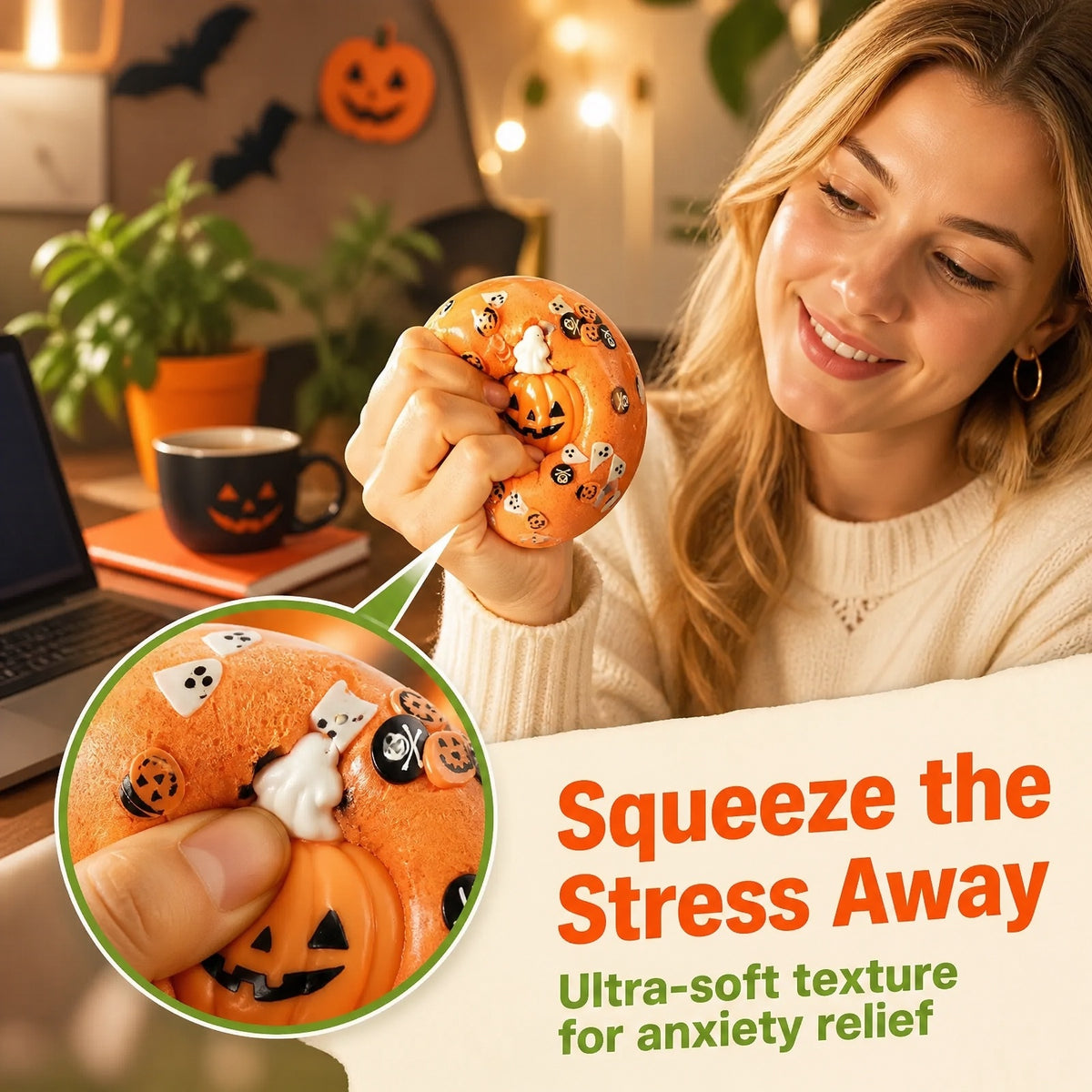 CALMIA Halloween Subscribe Treat Gift | Squishy Surprise Ball