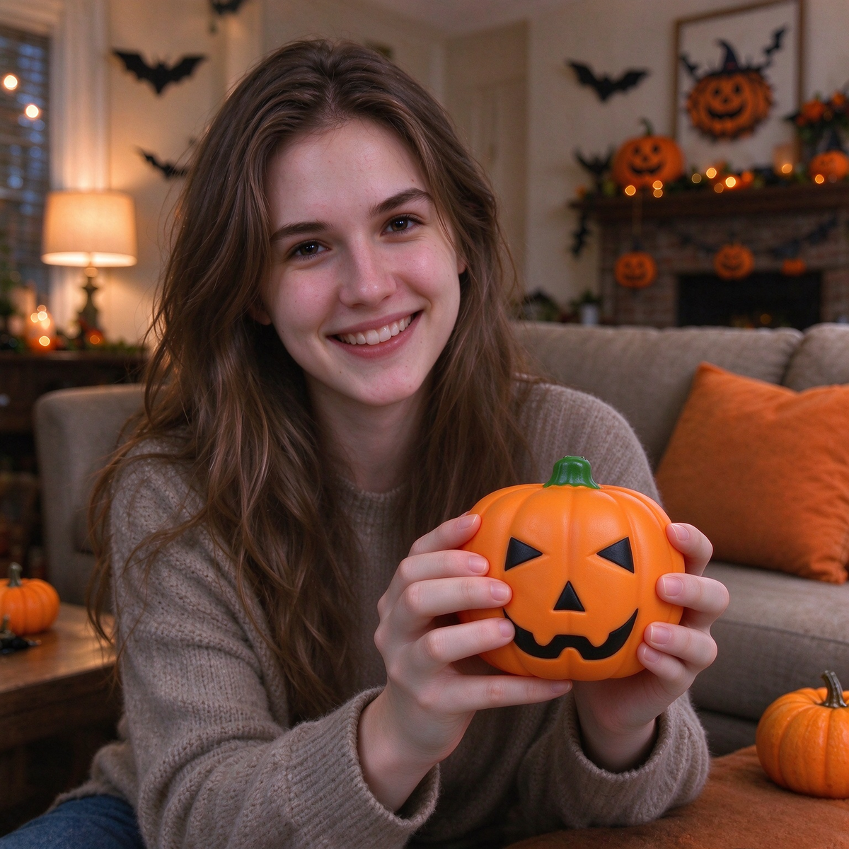 CALMIA Halloween Full-Order Bonus Gift | Pumpkin Slow Rise Squishy