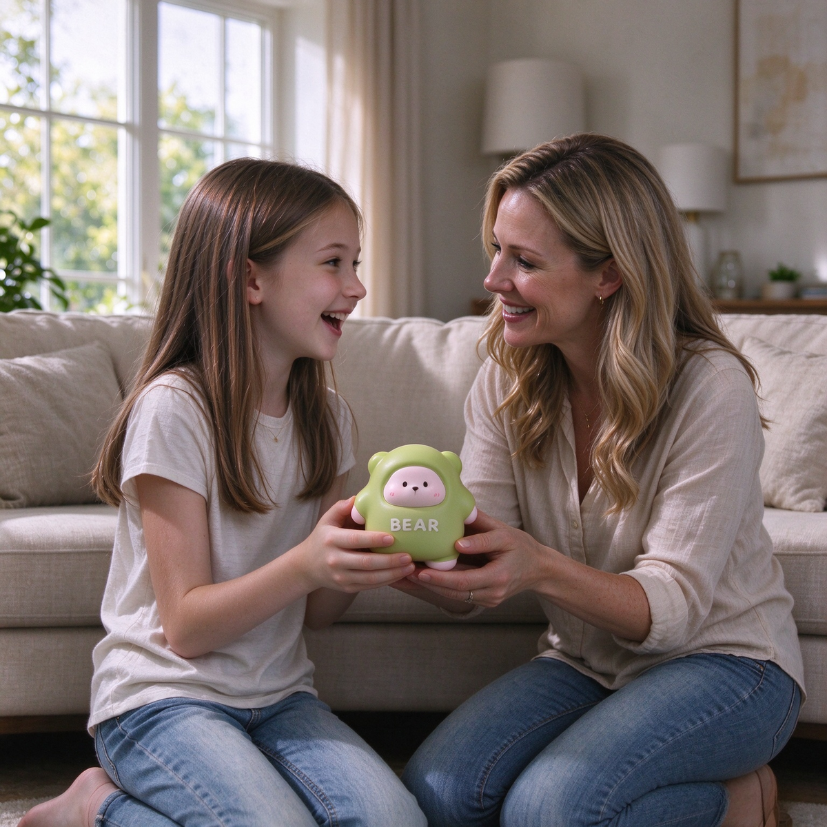 CALMIA Green Chubby Bear Squishy Toy | Slowrising Squishy