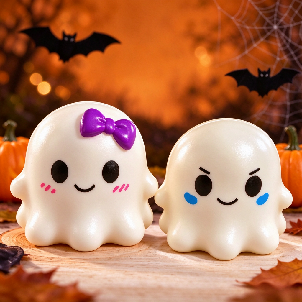 CALMIA Halloween Squishy Mystery Set｜Viral TikTok Pull Ball Surprise Bundle