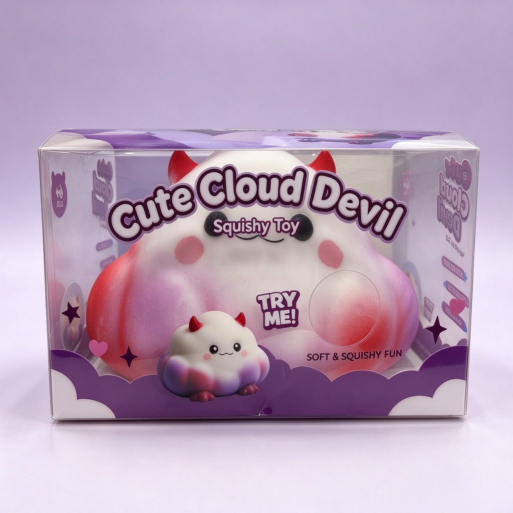 CALMIA Halloween Cute Devil Cloud Squishy | Super Soft Cloud Feel Stress Relief Fidget