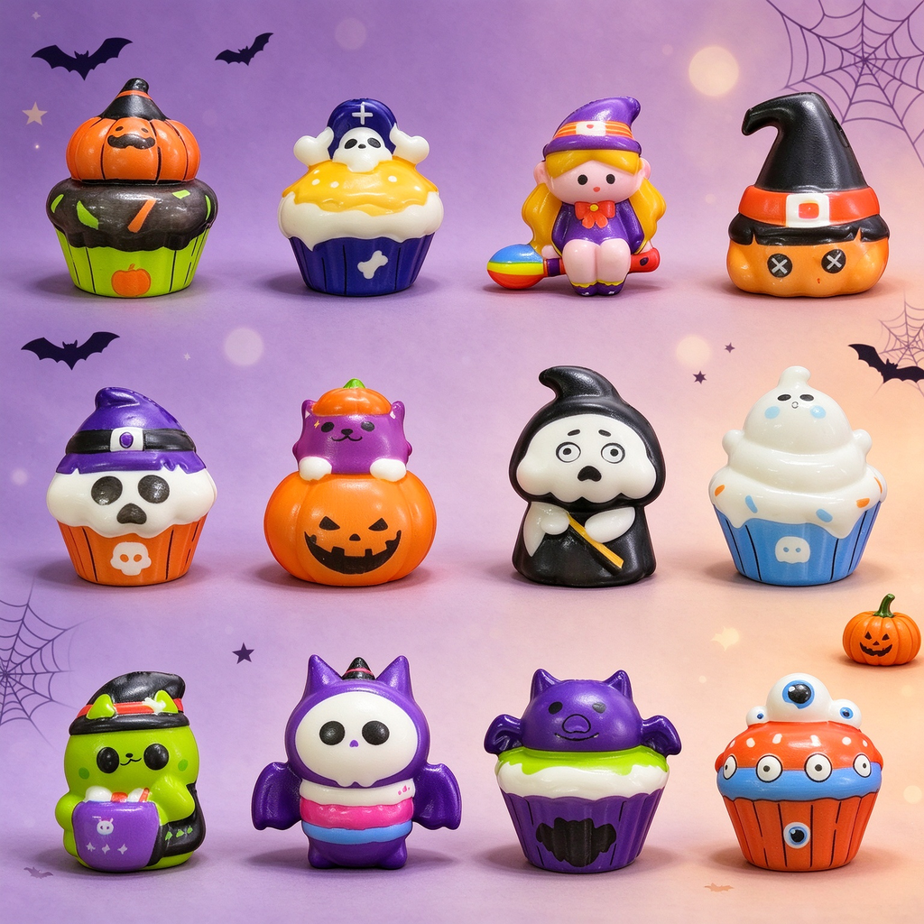 CALMIA Halloween Squishy Surprise Punch Box