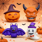CALMIA Halloween Squishy Mystery Set｜Viral TikTok Pull Ball Surprise Bundle