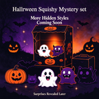 CALMIA Halloween Squishy Mystery Set｜Viral TikTok Pull Ball Surprise Bundle