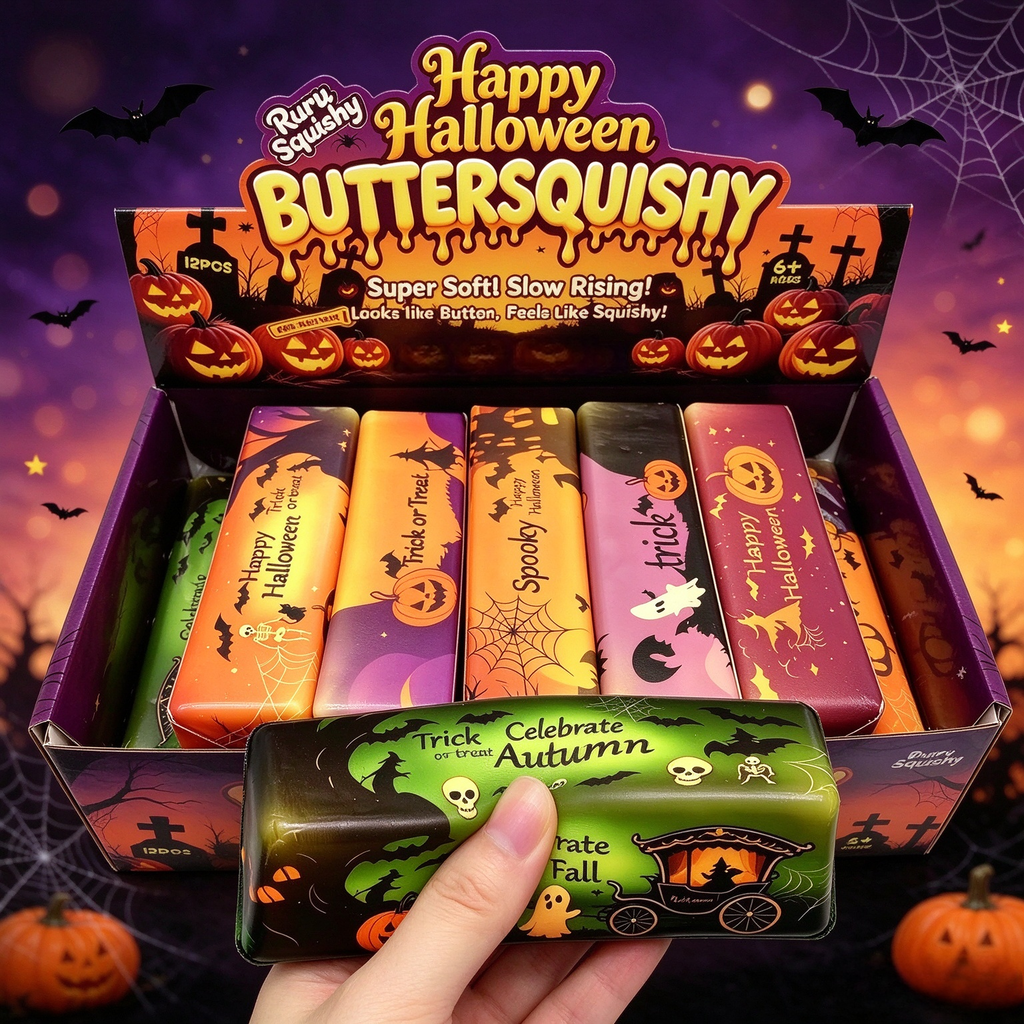 CALMIA Halloween Squishy Surprise Punch Box