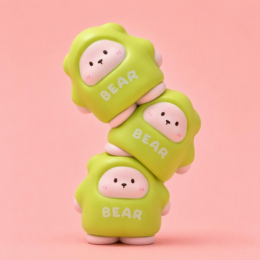 CALMIA Green Chubby Bear Squishy Toy | Slowrising Squishy