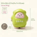 CALMIA Green Chubby Bear Squishy Toy | Slowrising Squishy