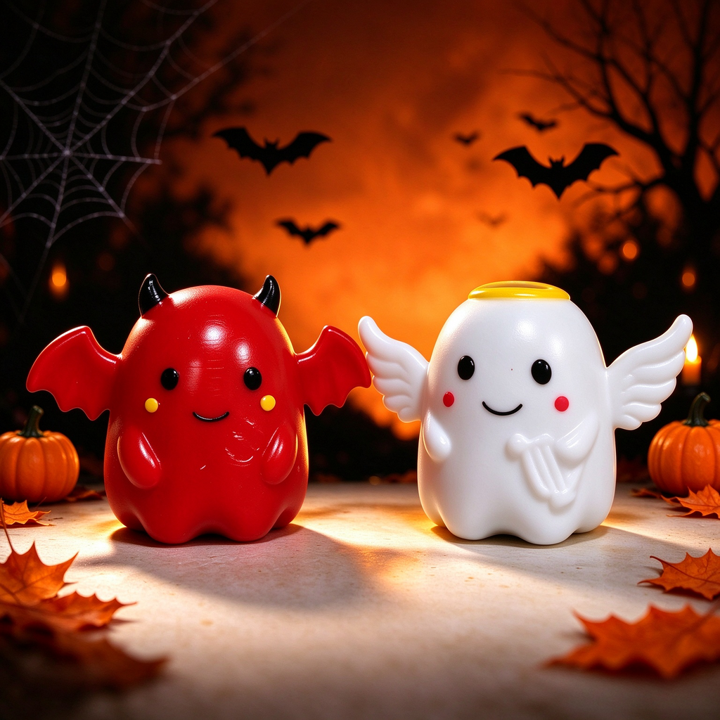 CALMIA Halloween Squishy Mystery Set｜Viral TikTok Pull Ball Surprise Bundle