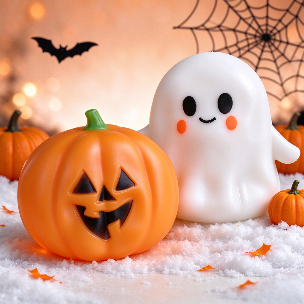 CALMIA Halloween Squishy Mystery Set｜Viral TikTok Pull Ball Surprise Bundle