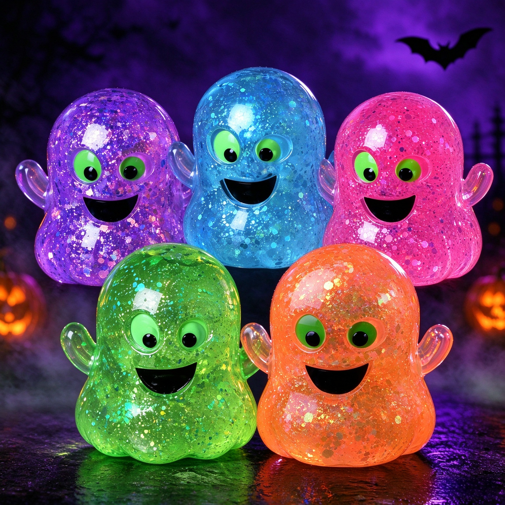 CALMIA Halloween Squishy Mystery Set｜Viral TikTok Pull Ball Surprise Bundle