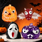 CALMIA Halloween Squishy Mystery Set｜Viral TikTok Pull Ball Surprise Bundle